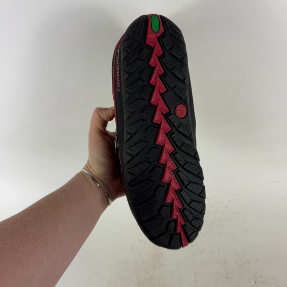 Timberland Earthkeeper Snow Boots Women's 8 Red Plaid Mid-Calf Insulated 3548R - Picture 11 of 13